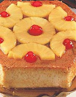 Flan de piña