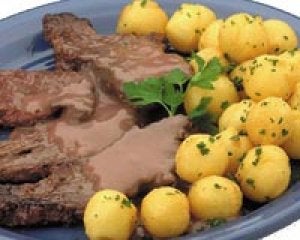 Medallones de ternera al vino tinto