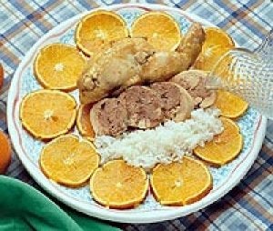 Muslos de pollo rellenos