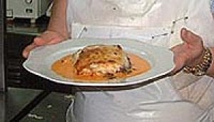 Pastel de zarangollo y morcillas