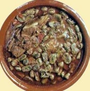 Habas de la huerta con cordero