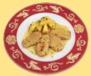 Cabeza de lomo de cerdo con piña