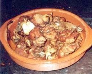 Pollo a la cazuela con vinoamontillado