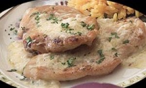 Lomo de cerdo con salsa de palmitos