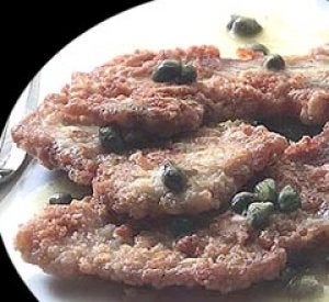 Filetes de ternera con salsade limón y alcaparras