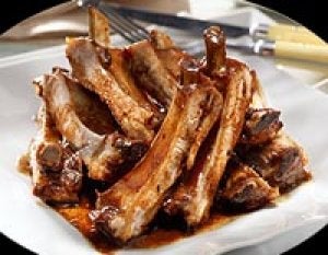 Costillar de ternera asadoa la francesa