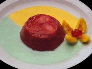 Flan de fresas sin huevo