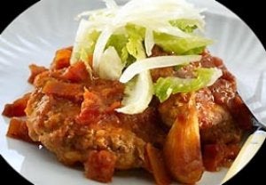 Hamburguesas caseras con tomate