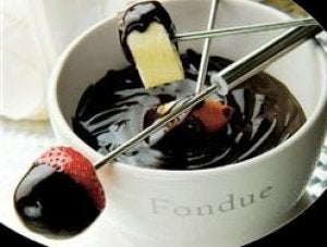 Fondue de chocolate y café