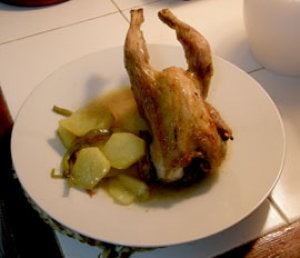 Picantones al limón