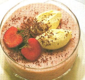 Crema de fresas