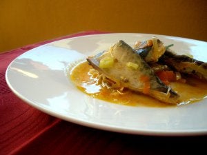 Caballa con toque oriental