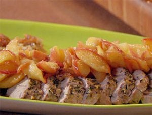 Lomo de cerdo con manzanas