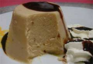 Flan de turrón