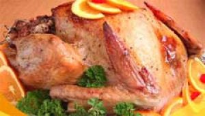 Pavo relleno con naranja y tamarindo