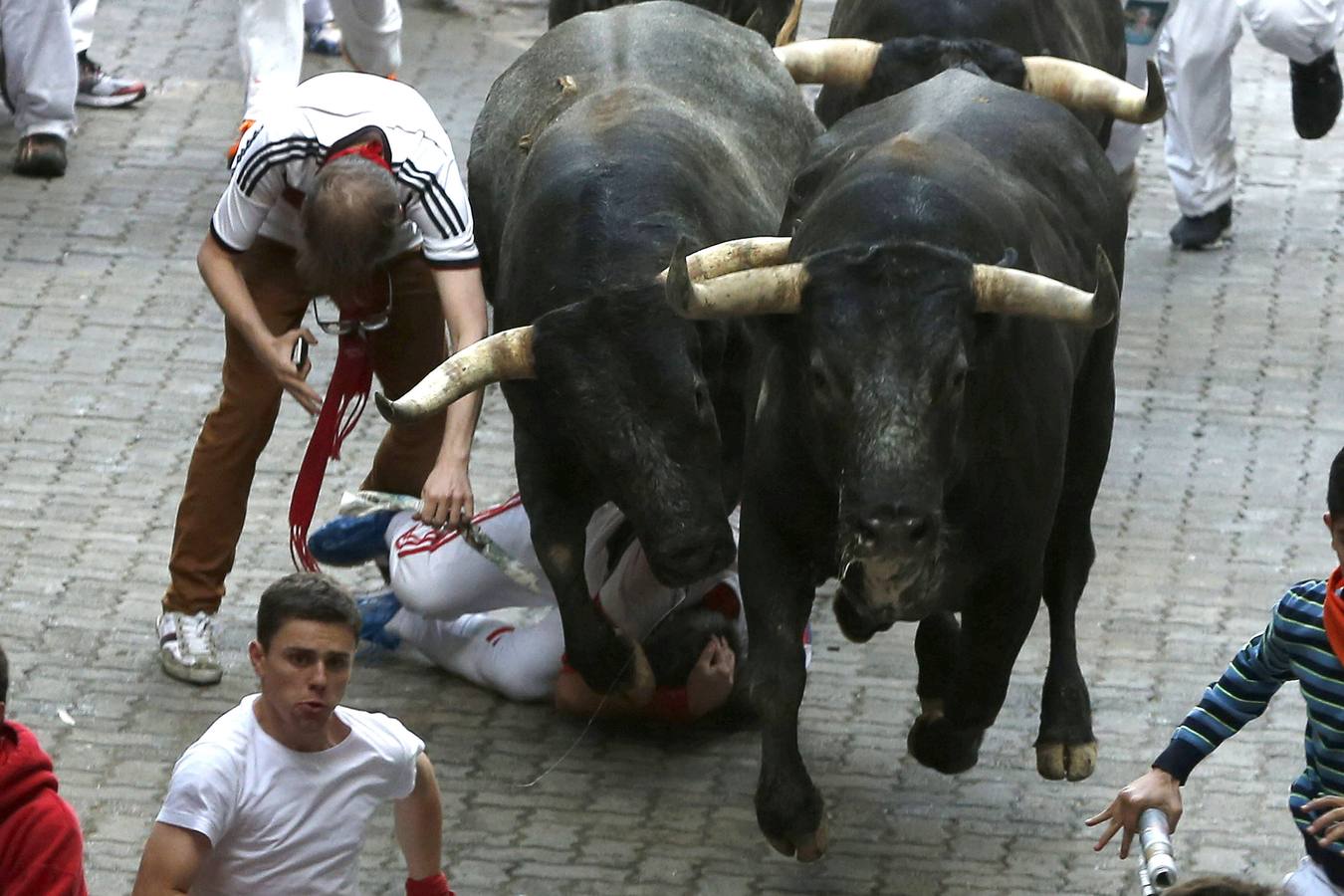 Peligroso y largo último encierro de Sanfermines