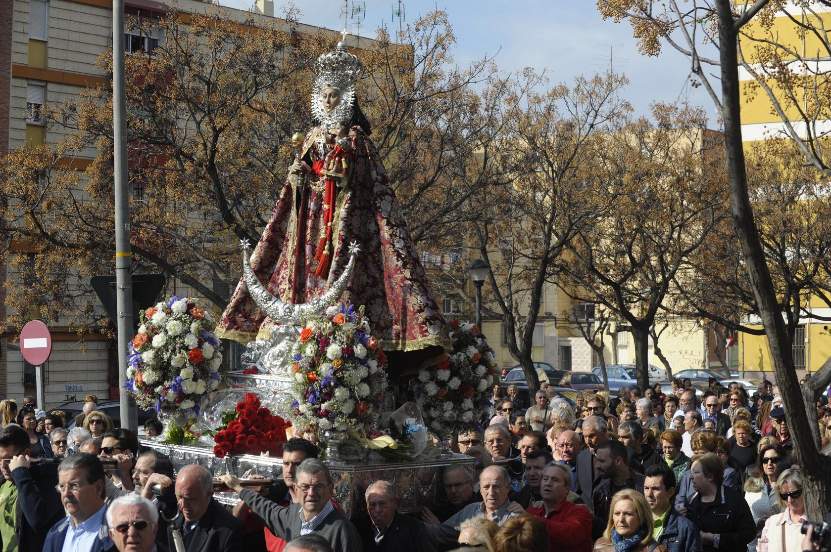 Procesión de la Fuensanta en La Paz