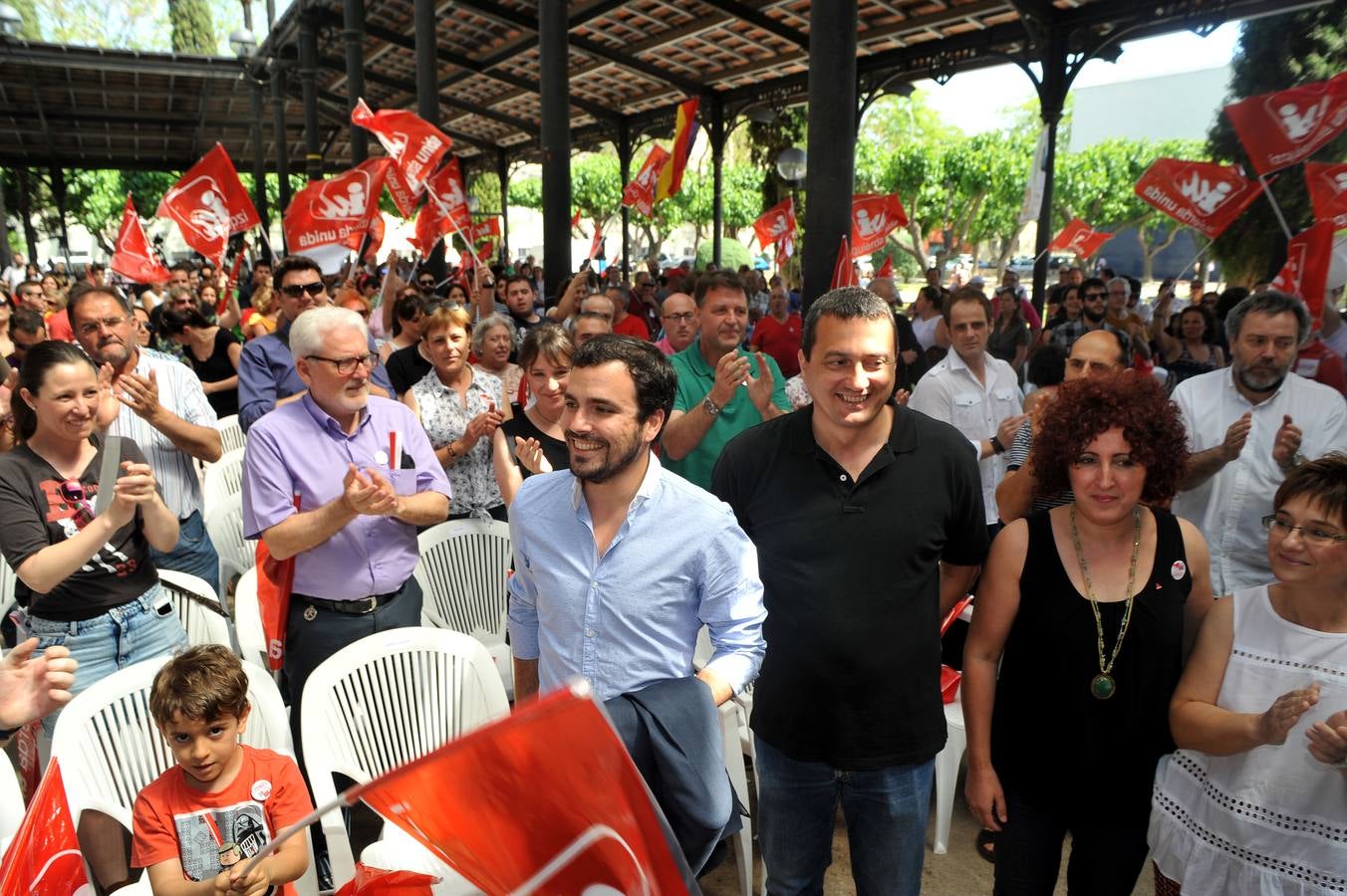 Acto de Alberto Garzón en Murcia