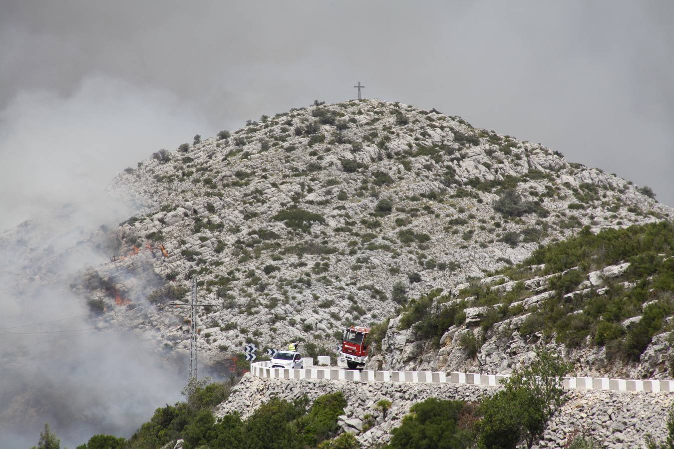 Incendio en La Vall d' Ebo