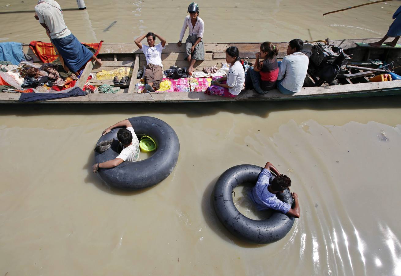 Birmania bajo el agua
