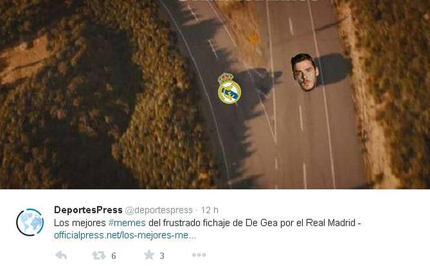 Los mejores 'memes' del fichaje frustrado de David de Gea