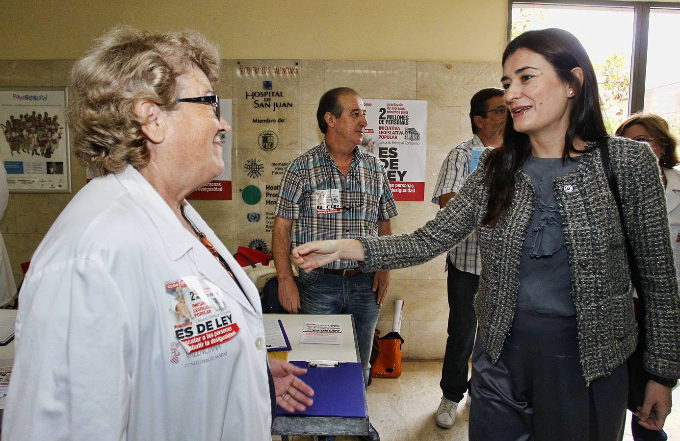 La consellera de Sanidad visita el Hospital de Sant Joan