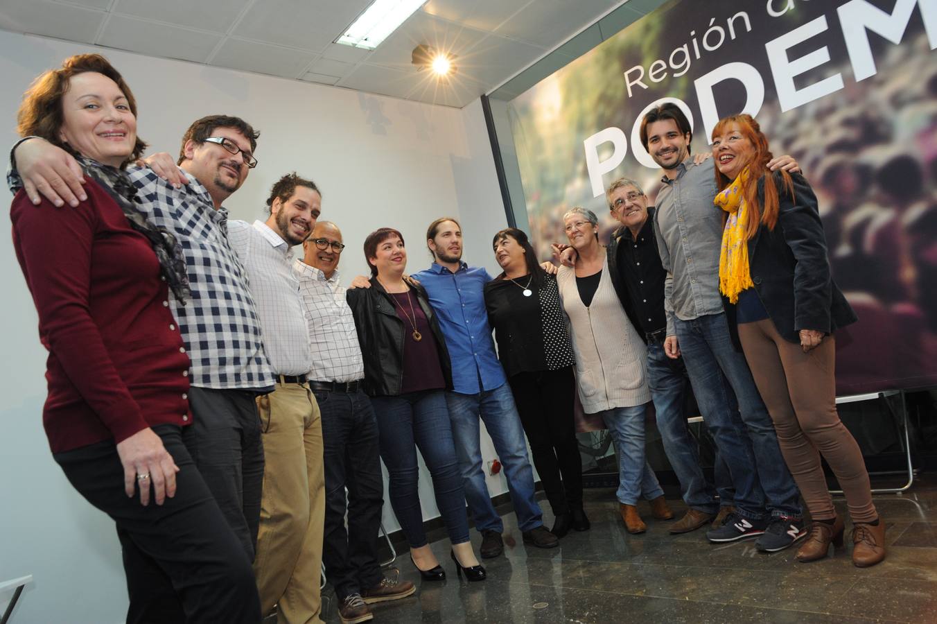 Puesta de largo de los candidatos de Podemos a las Cortes