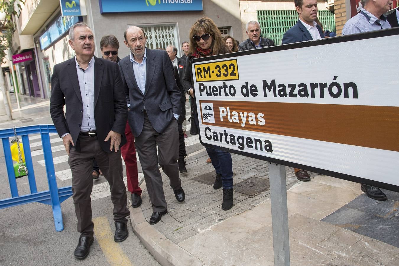 Rubalcaba advierte en Mazarrón de que «Ciudadanos es la derecha 'profident'»