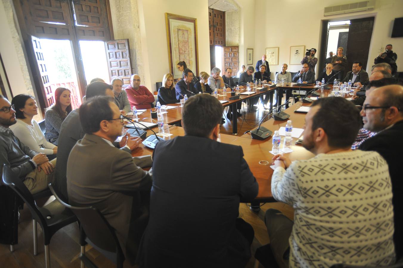 Reunión del conseller de Hacienda, Vicent Soler, con el Consejo Social y Económico de Elche