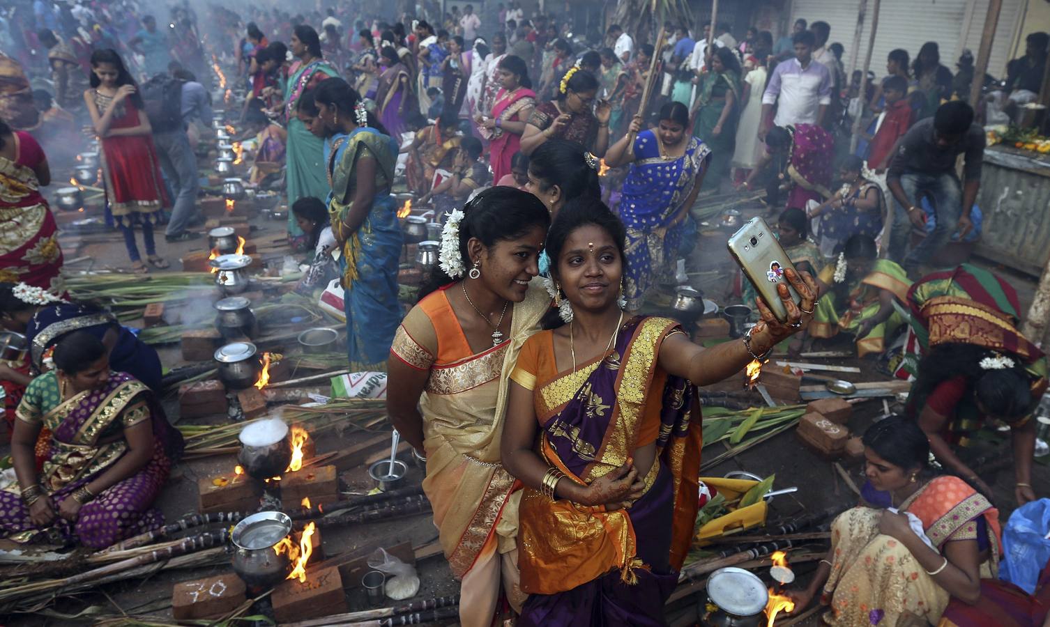 Bombay celebra el Festival del Pongal