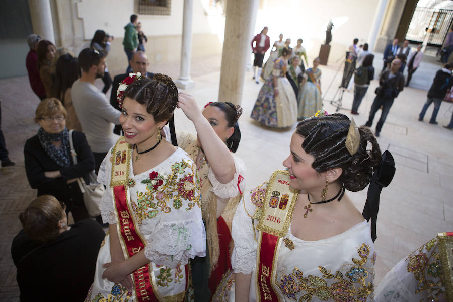Recepción en el Palacio de San Esteban a las Reinas de la Huerta
