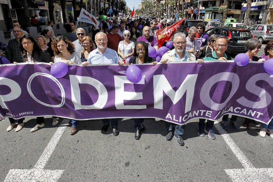 Manifestación del Día del Trabajo en Alicante