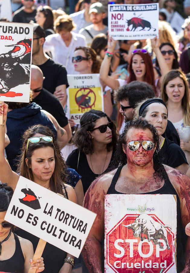 Manifestación antitaurina en Alicante