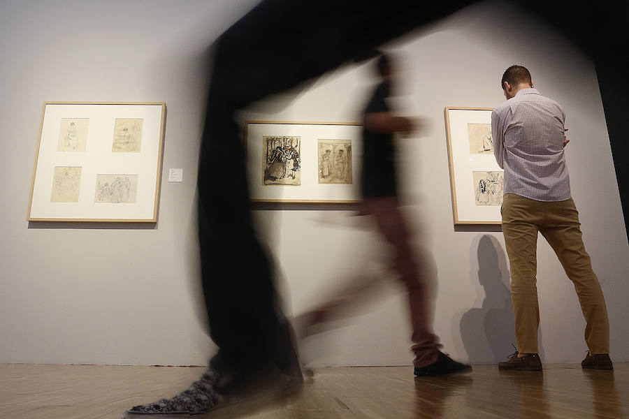 Hernández Amores, Párraga y Pedro Cano, en la muestra 'Obras sobre papel'