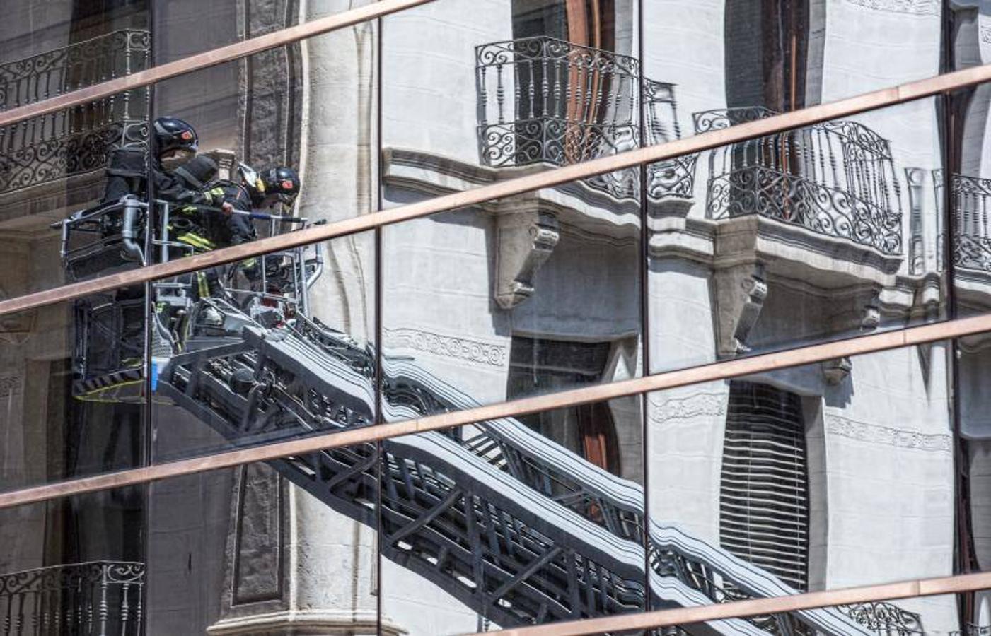 Incendio en el Colegio de Arquitectos de Alicante