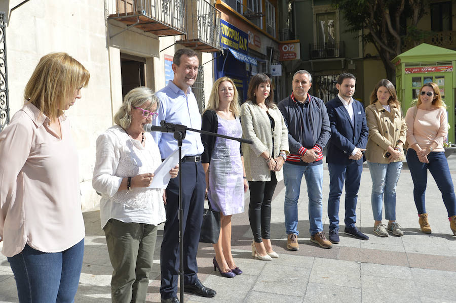 Lectura del manifiesto por la 'Pobreza cero'