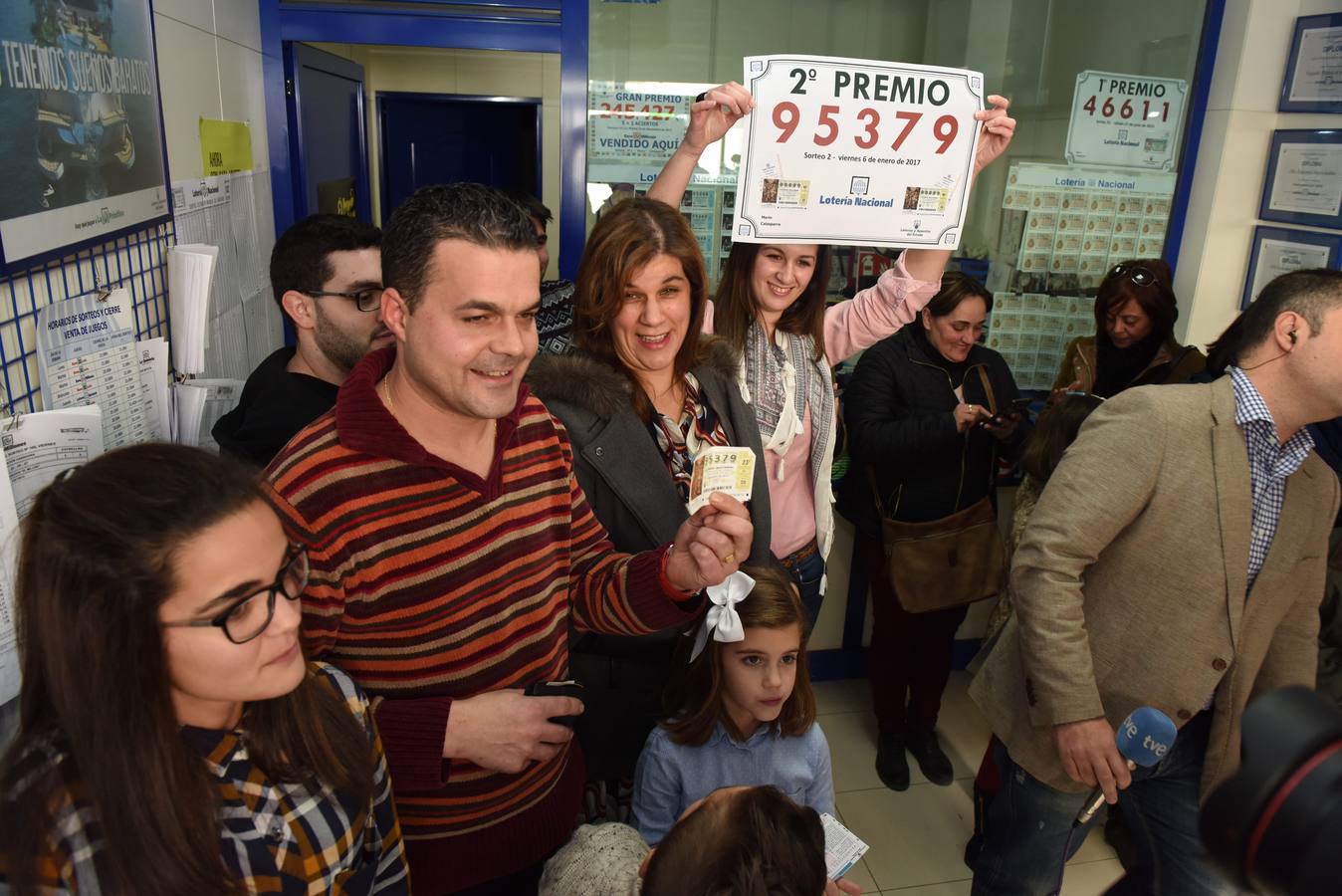 El segundo premio de El Niño deja una lluvia de millones en Calasparra