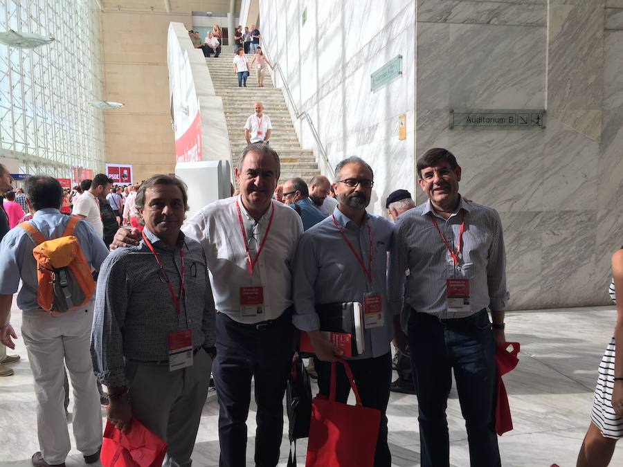 La delegación murciana en el congreso del PSOE