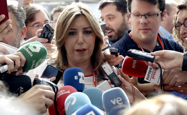 Susana Díaz, tras votar: «¡¿Cómo no voy a votar a la Ejecutiva de mi partido?!»