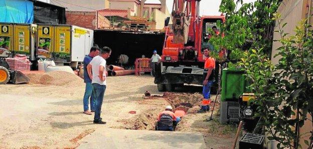 Nuevo saneamiento en Sangonera la Verde