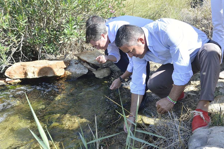 Jódar visita las reservas del Almadenes II, en Cieza