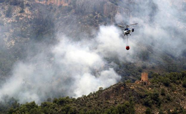 Un grupo de scouts alertó del fuego de Yeste: «Estamos en pánico, mandad a alguien ya»