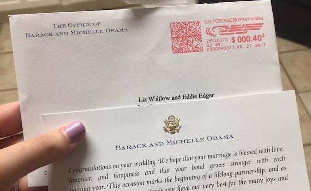 Así rechazan los Obama una invitación a una boda