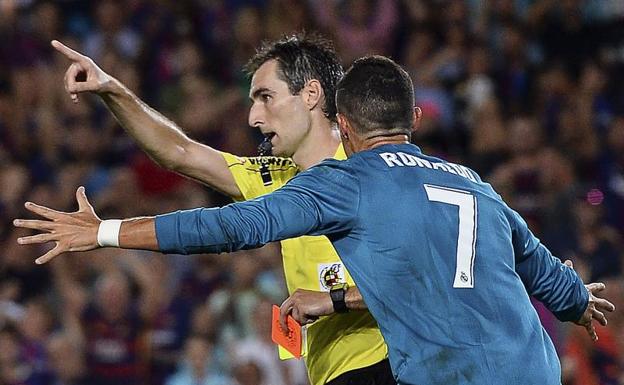 Cristiano, cuatro partidos por el empujón y otro por la expulsión