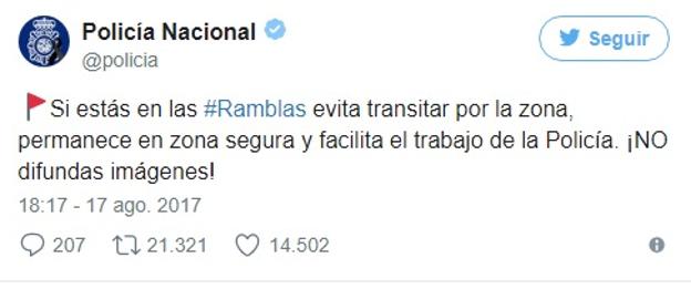 Twitter responde 'a la belga' a la petición policial de no publicar imágenes sobre el atentado