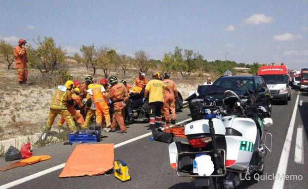Fallece un bebé molinense de tres meses tras un accidente de tráfico en Villena
