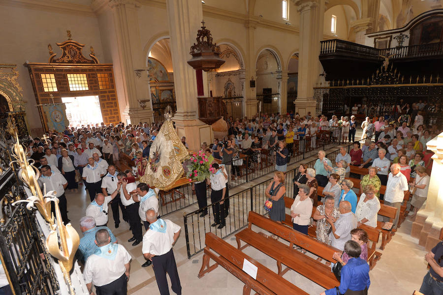 La Virgen de las Huertas ya está en la Colegiata de San Patricio