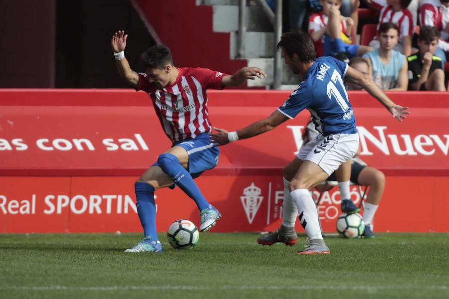 La falta de gol condena al Lorca FC ante el Sporting de Gijón (1-0)