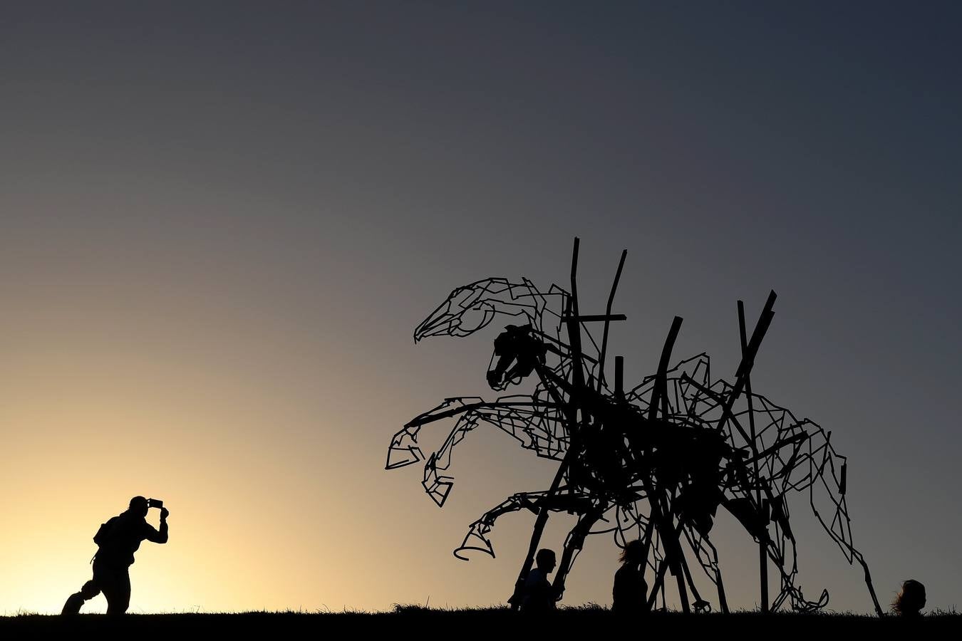 Escultura frente al mar