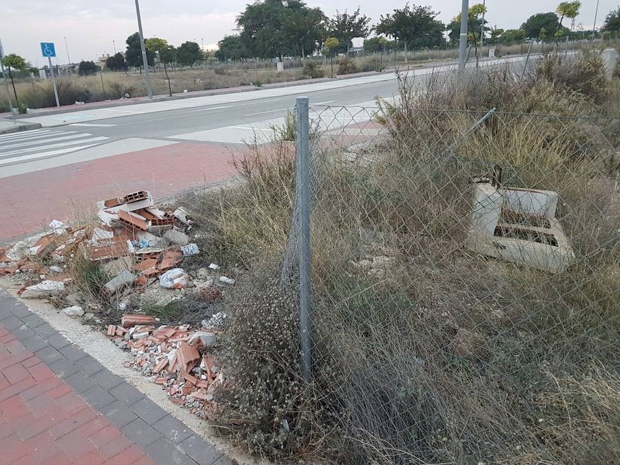 Cambiemos Murcia denuncia el estado de abandono de la zona de expansión de Guadalupe